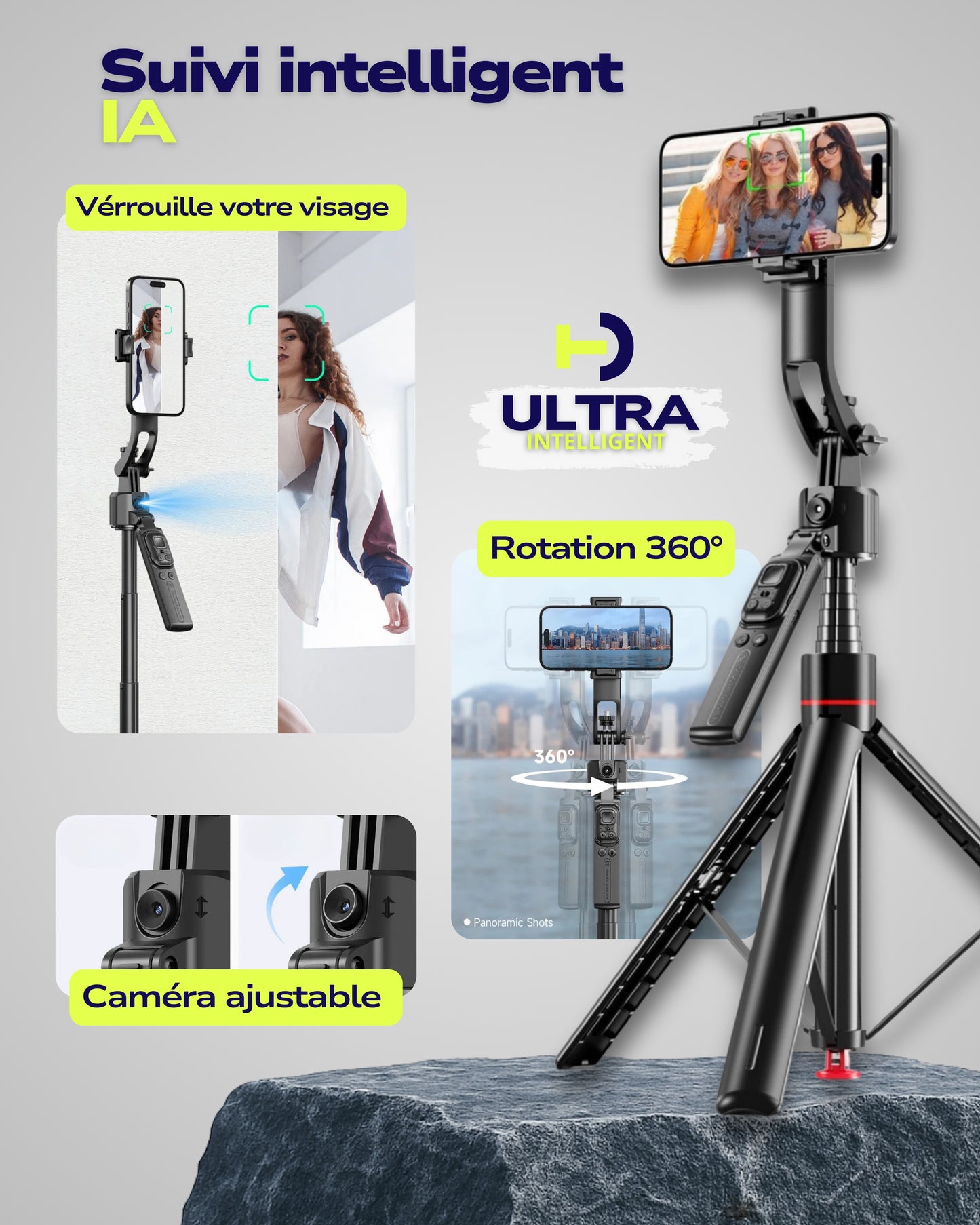 Le Trépied Intelligent - Crée sans te soucier du cadrage